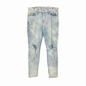 Current Elliott Womens Sz 27 The Stiletto City Bleach Destroy Distressed Jeans
